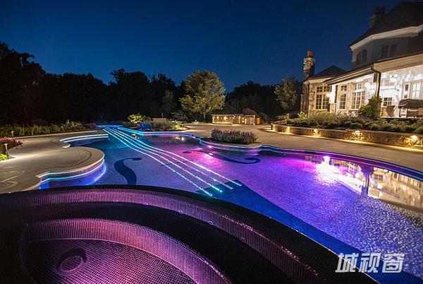 璀璨的魅力小提琴游泳池
