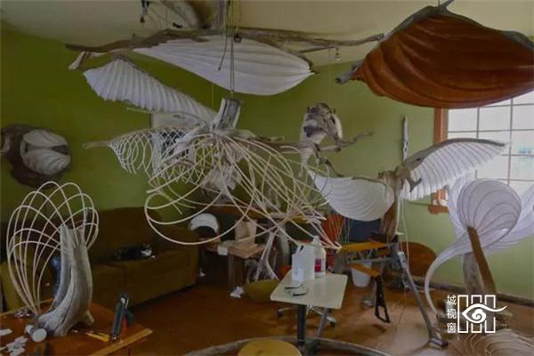 枯木纸灯，极具创意的灯笼