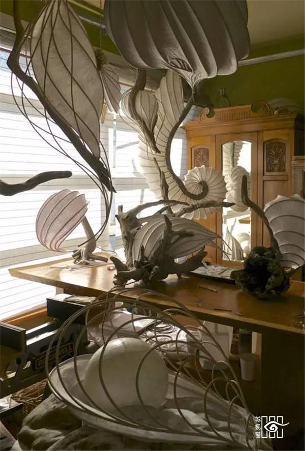 枯木纸灯，极具创意的灯笼