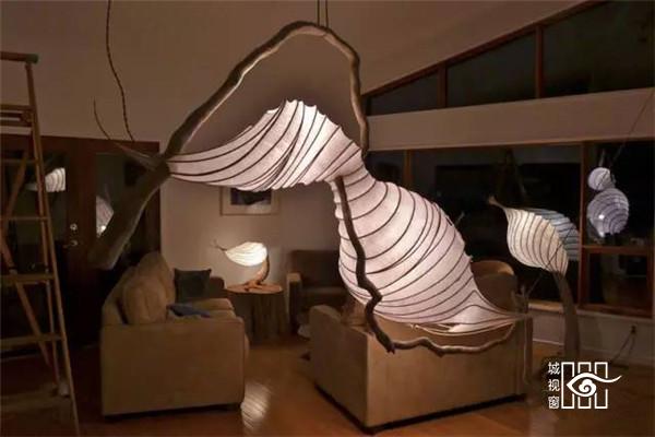 枯木纸灯，极具创意的灯笼