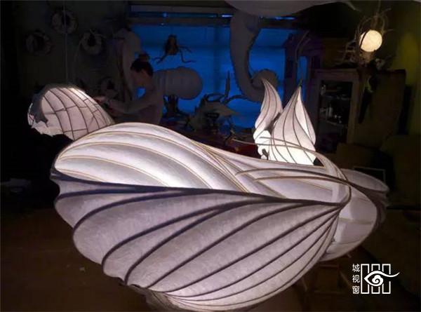 枯木纸灯，极具创意的灯笼