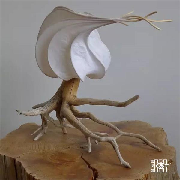 枯木纸灯，极具创意的灯笼