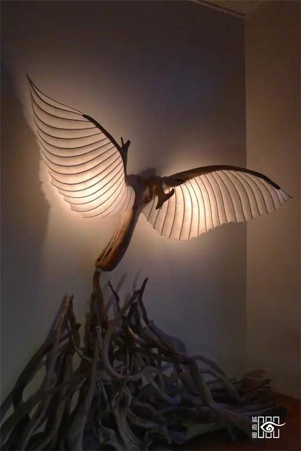 枯木纸灯，极具创意的灯笼