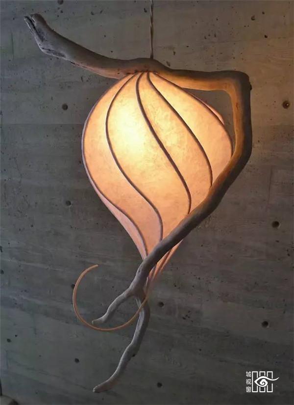 枯木纸灯，极具创意的灯笼