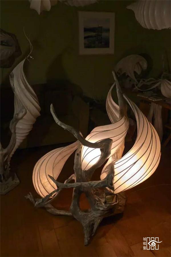 枯木纸灯，极具创意的灯笼