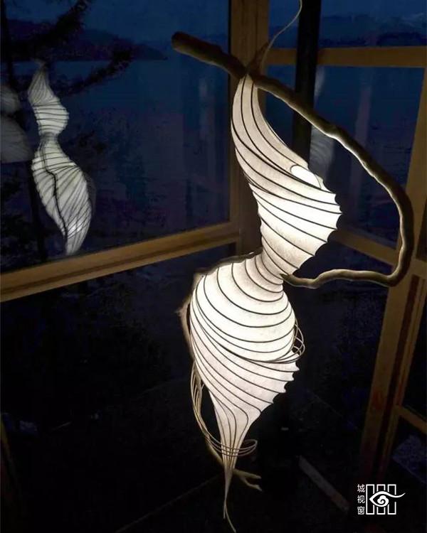 枯木纸灯，极具创意的灯笼