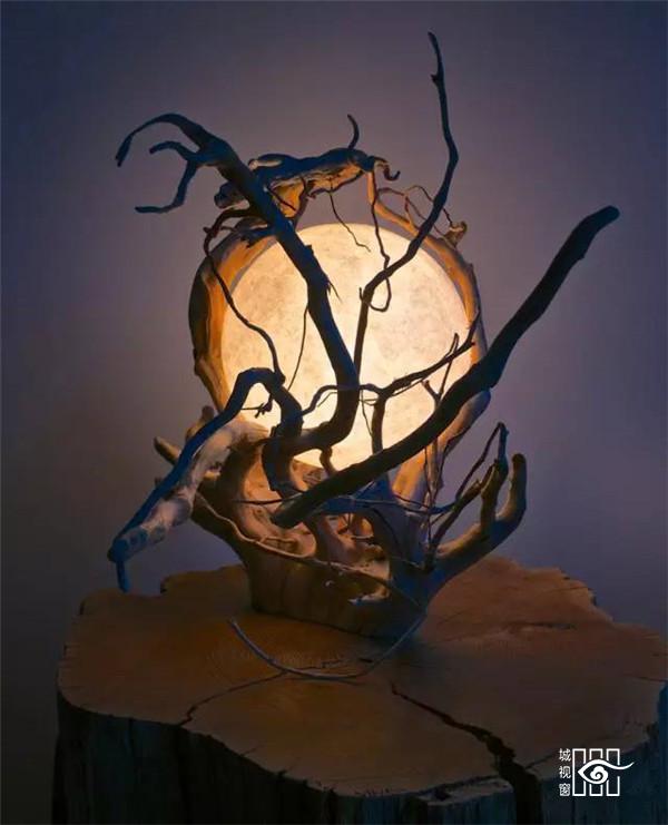 枯木纸灯，极具创意的灯笼