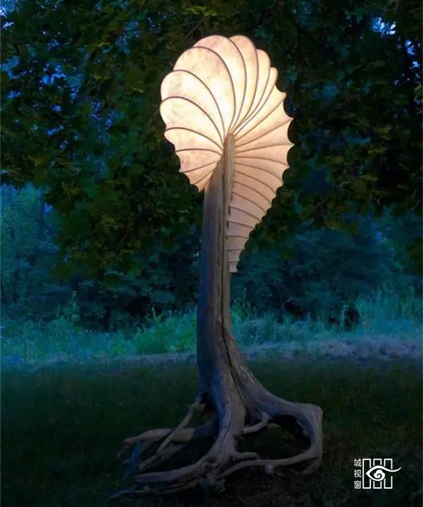 枯木纸灯，极具创意的灯笼