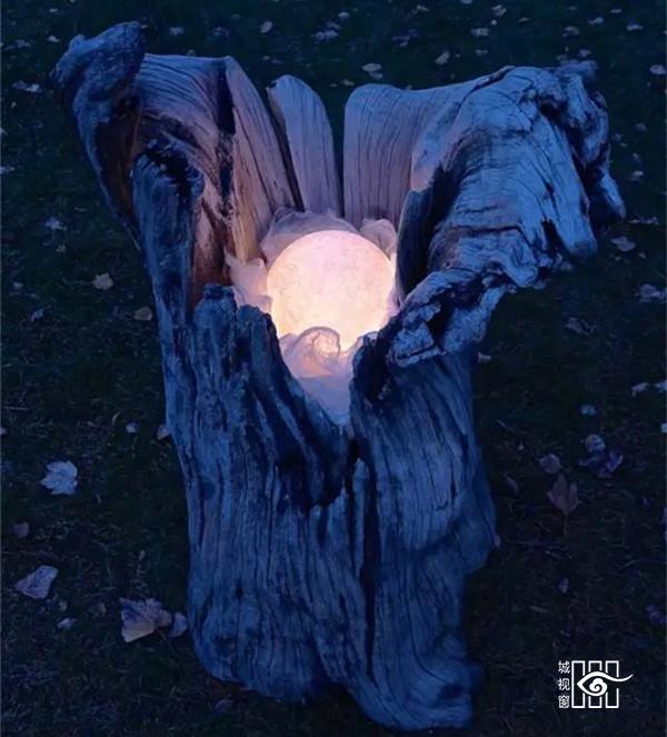 枯木纸灯，极具创意的灯笼